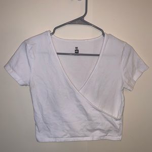 White Wrap Top